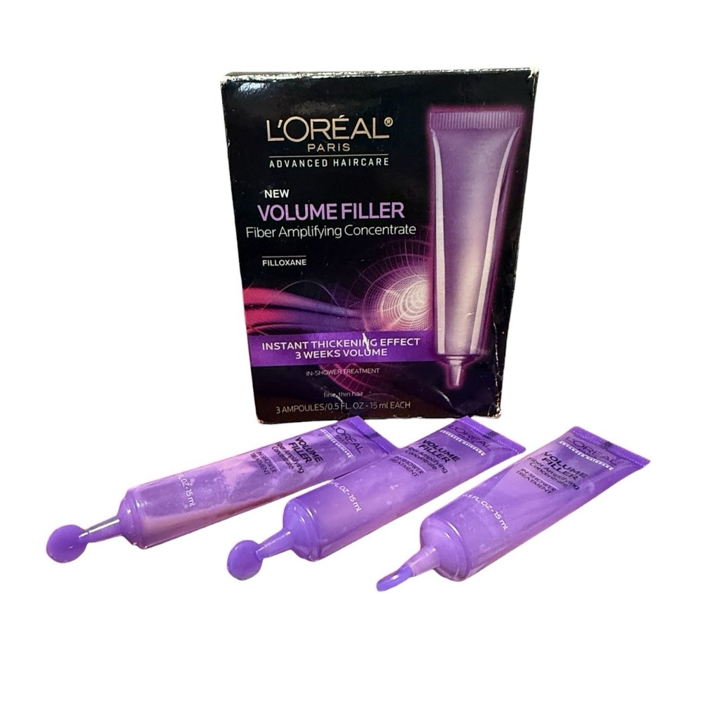 L'Oreal Volume Filler Fiber Amplifying‎ Concentrate 3 Ampoules Shower Treatment
